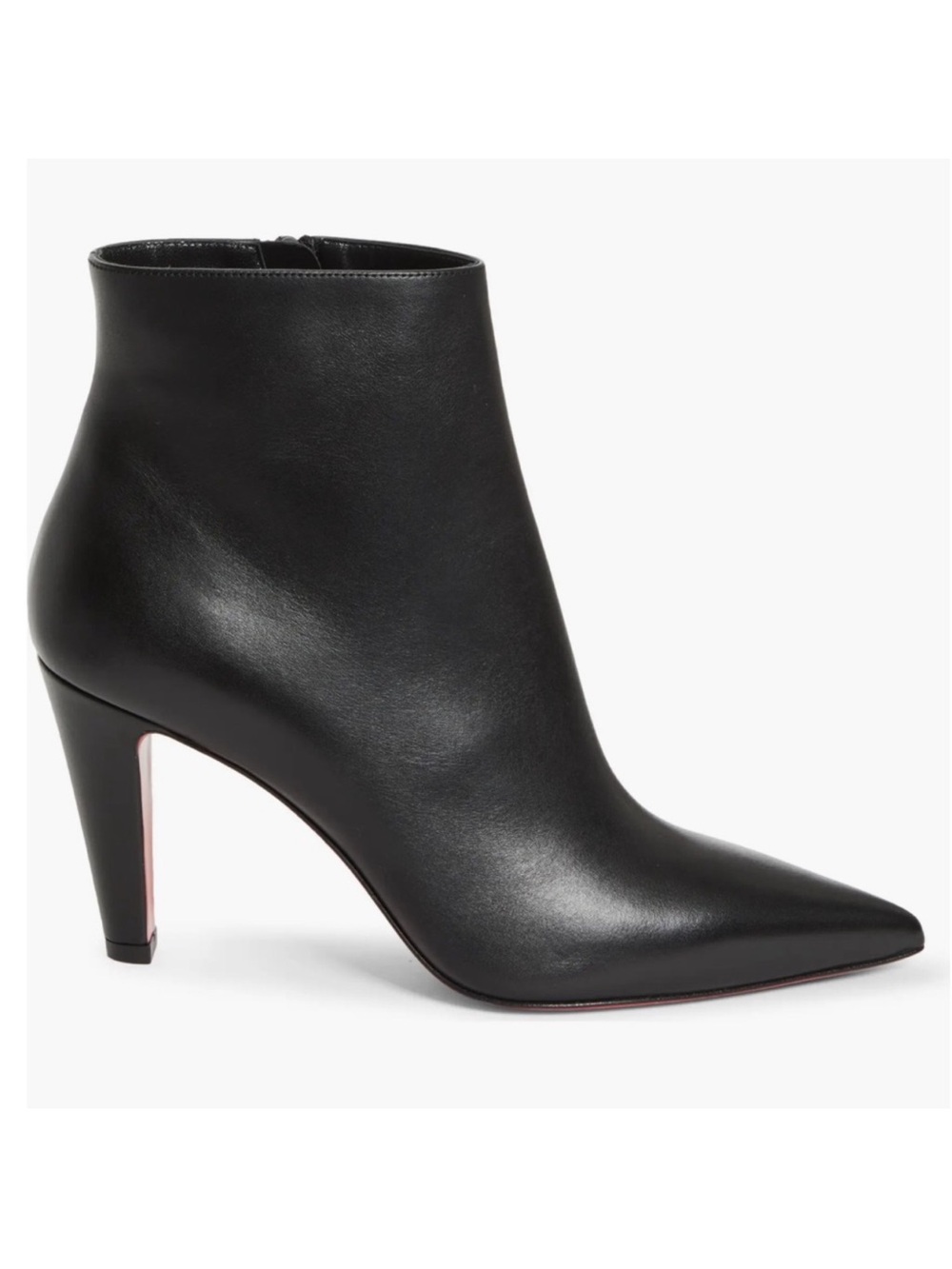 Christian Louboutin Vibella Pointed Toe Bootie Boots in Black NWOB